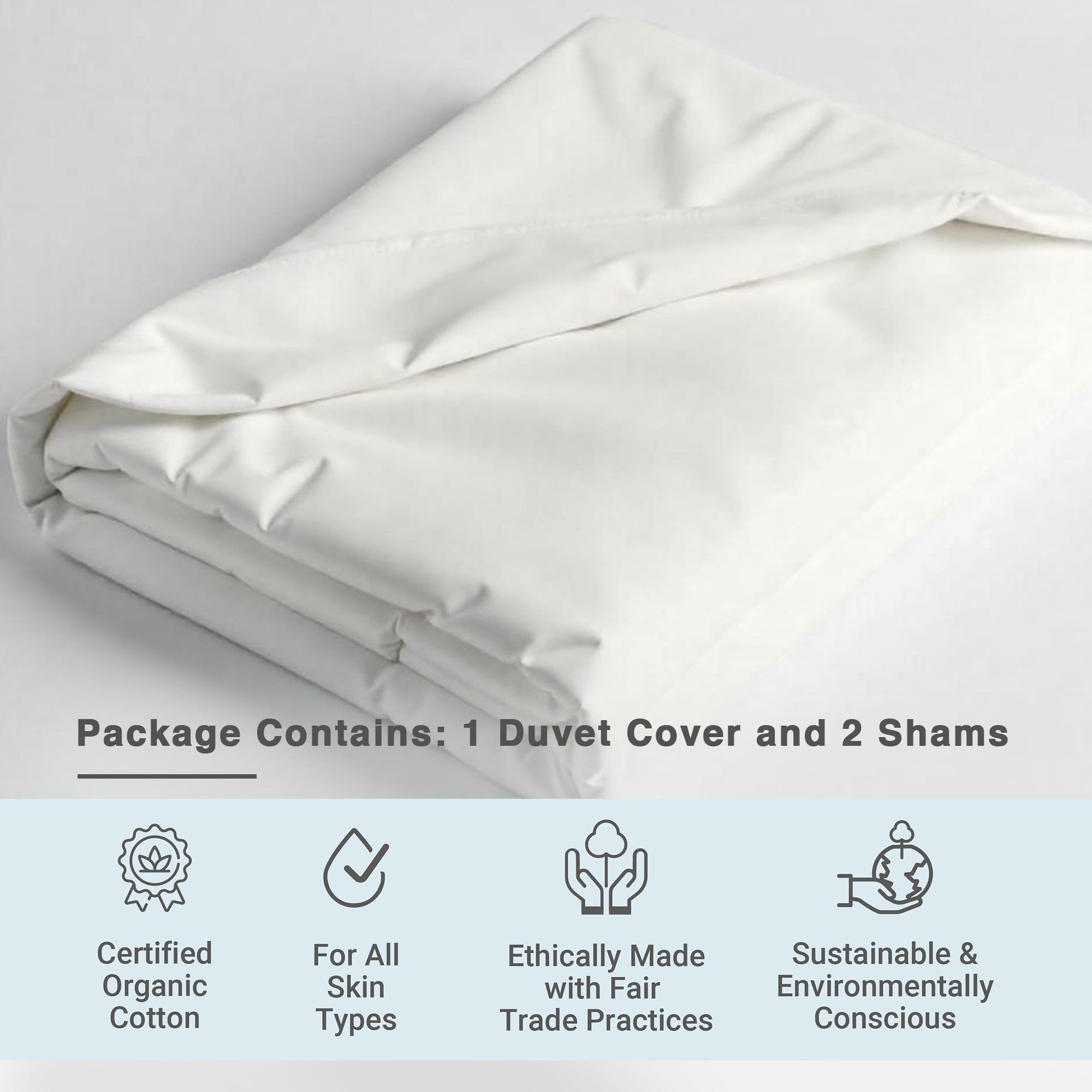 100% Organic Cotton Duvet Cover