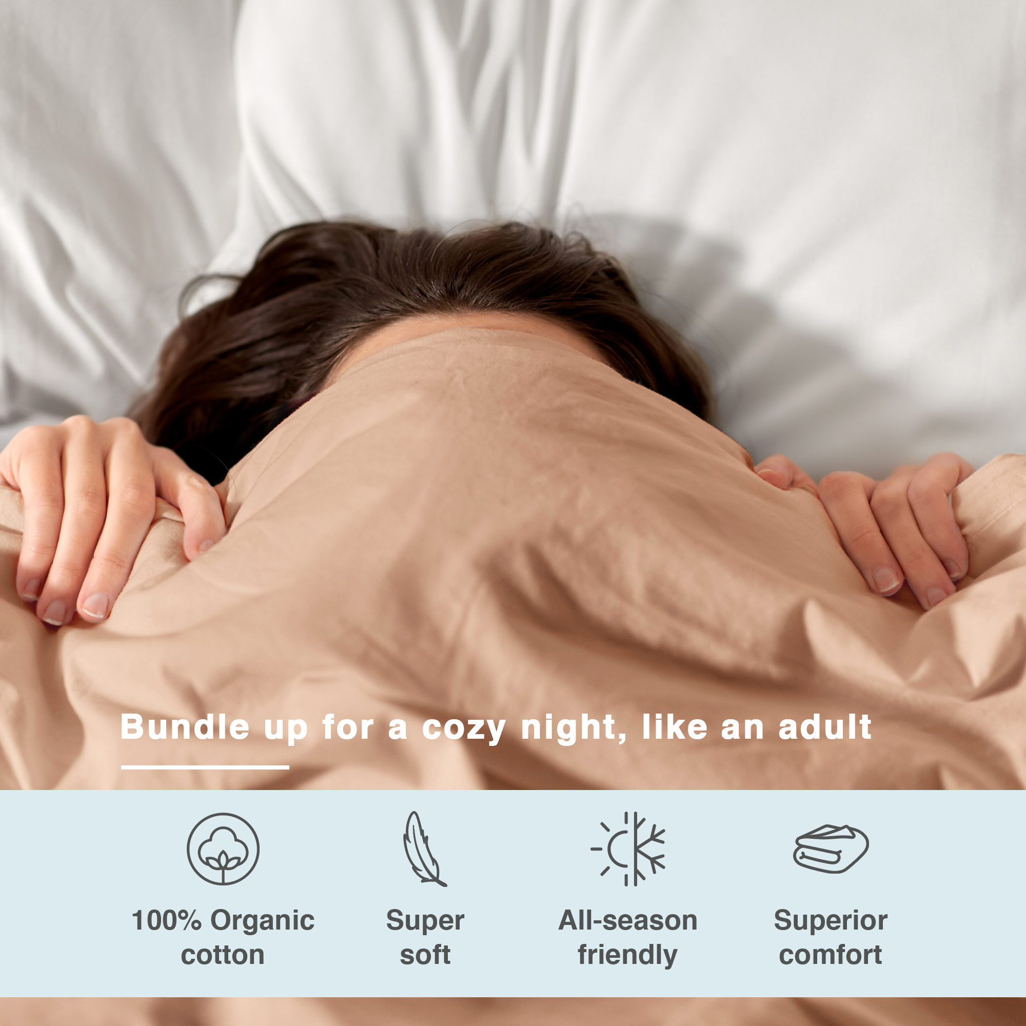 100% Organic Cotton Duvet Cover