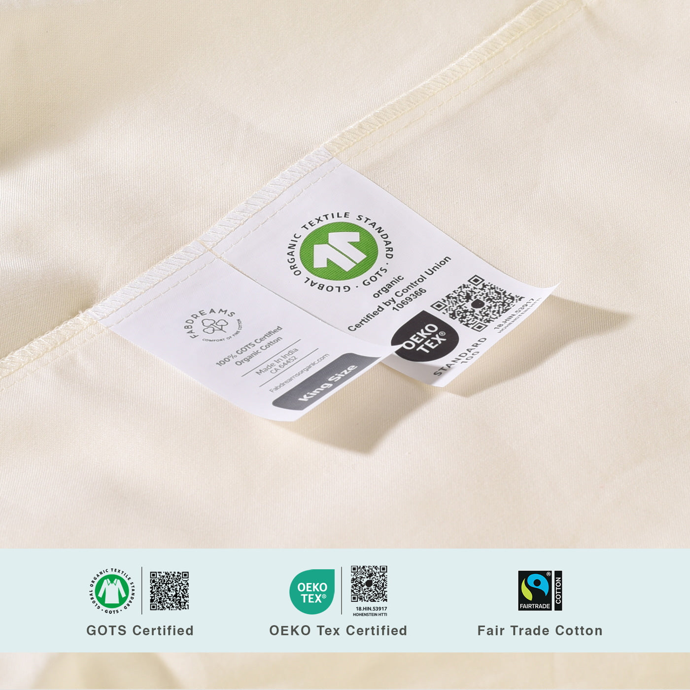 100% Organic Cotton Quilted Mattress Protector