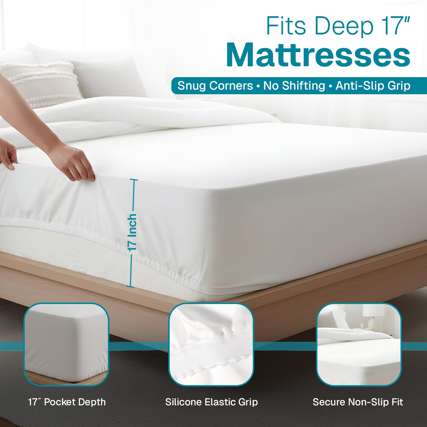 100% Organic Cotton Waterproof Mattress Protector