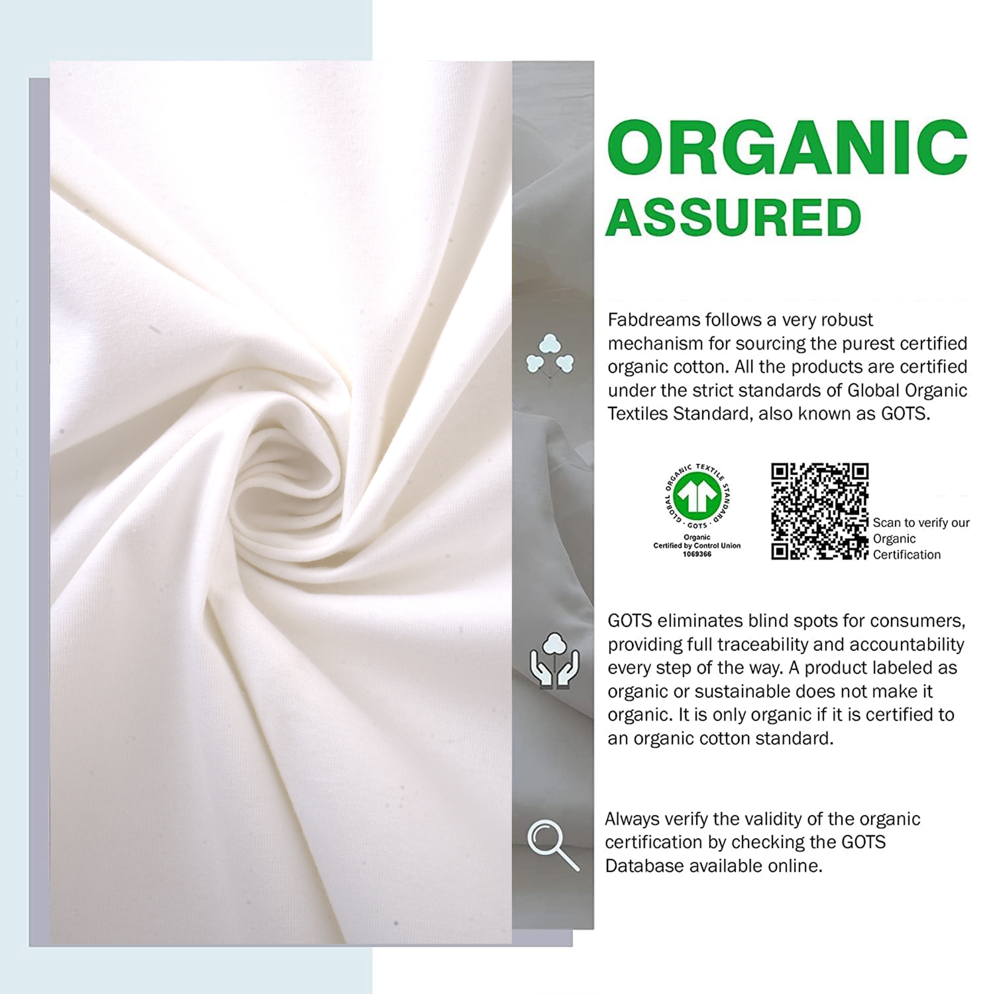 100% Organic Cotton Waterproof Mattress Protector