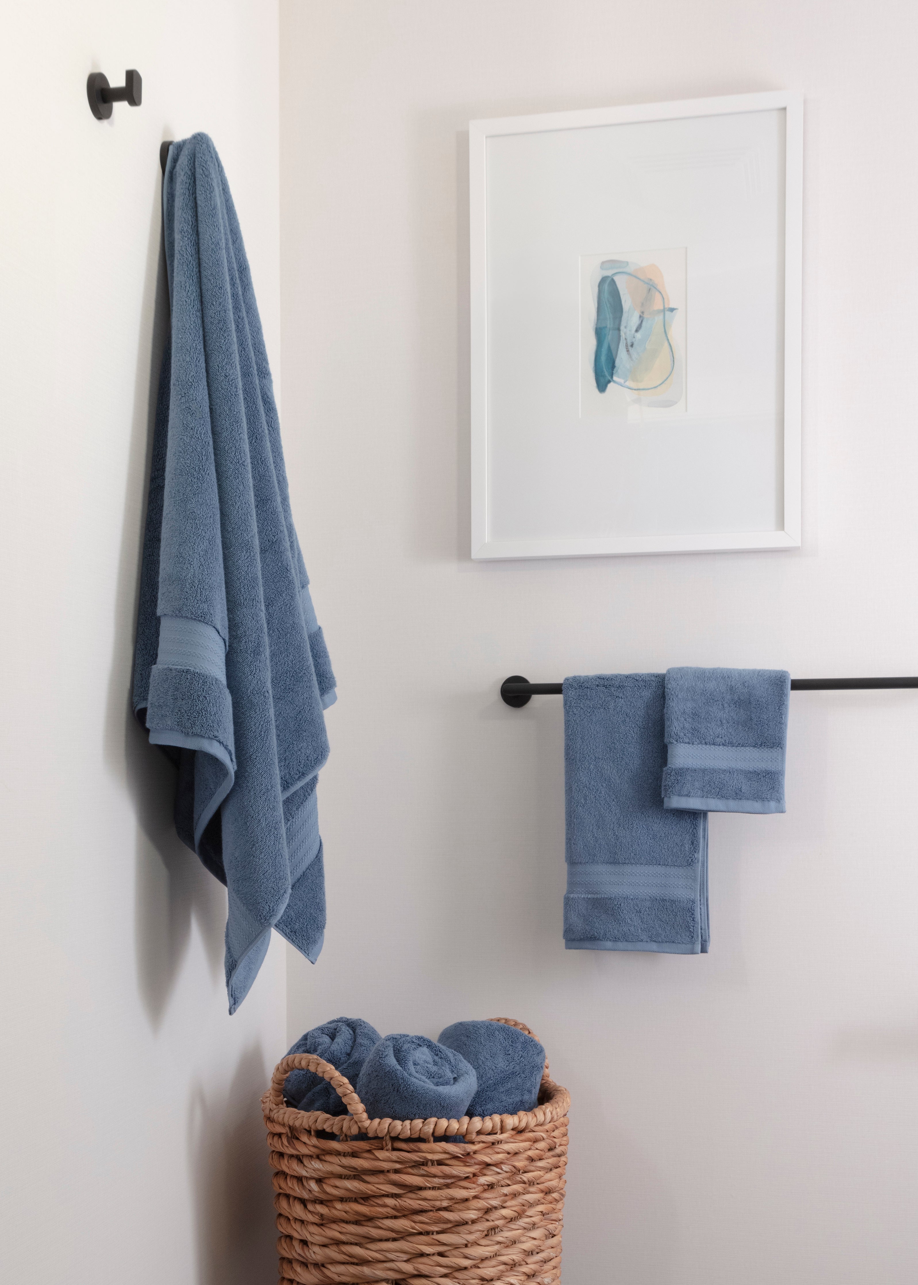 Fabdreams 6-piece Certified Organic Cotton Bath Towel Set- Fabdreams (dark  Blue) : Target