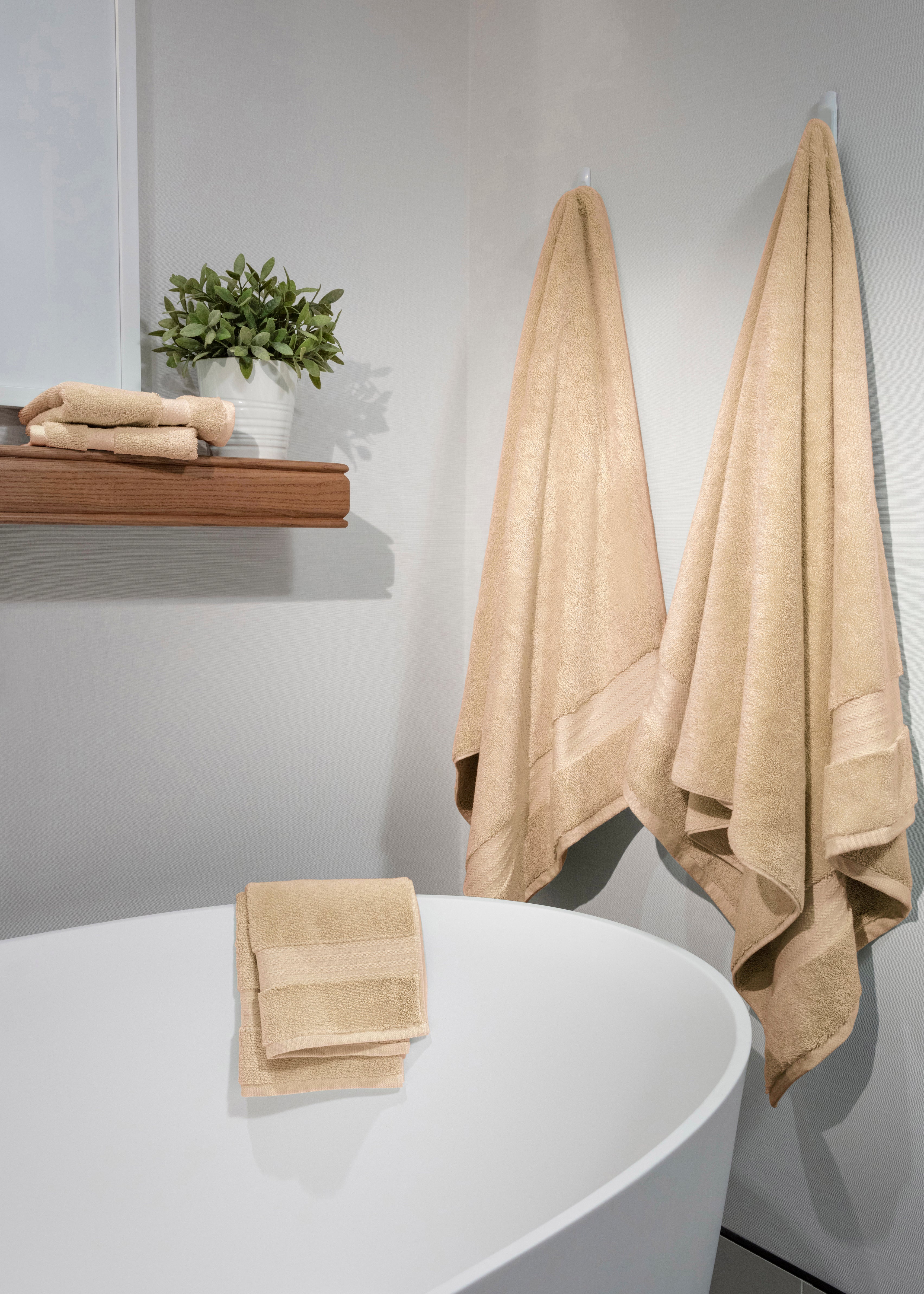 Grand Organic Cotton Embroidered Towel