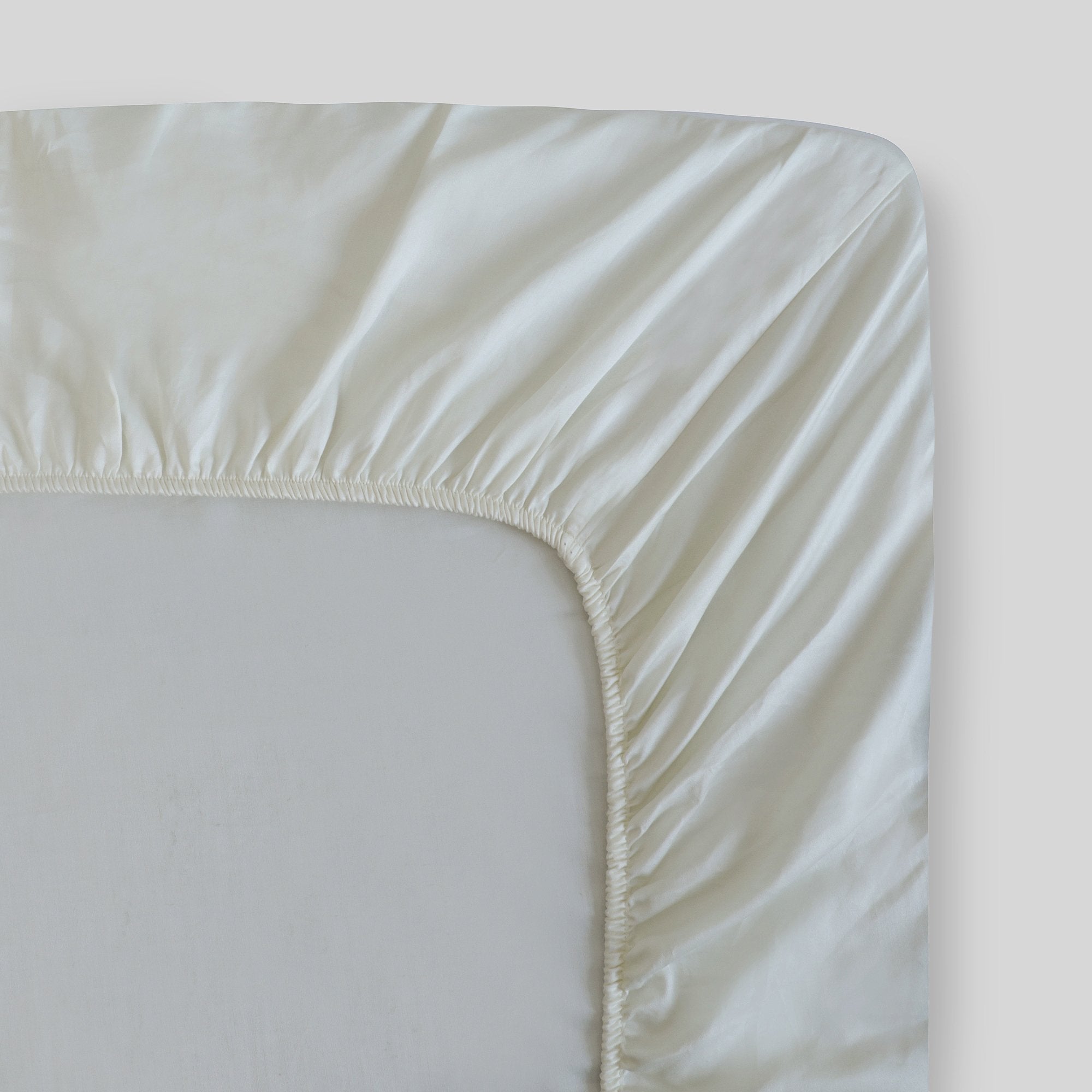 100% Organic Cotton Sateen Fitted Sheet